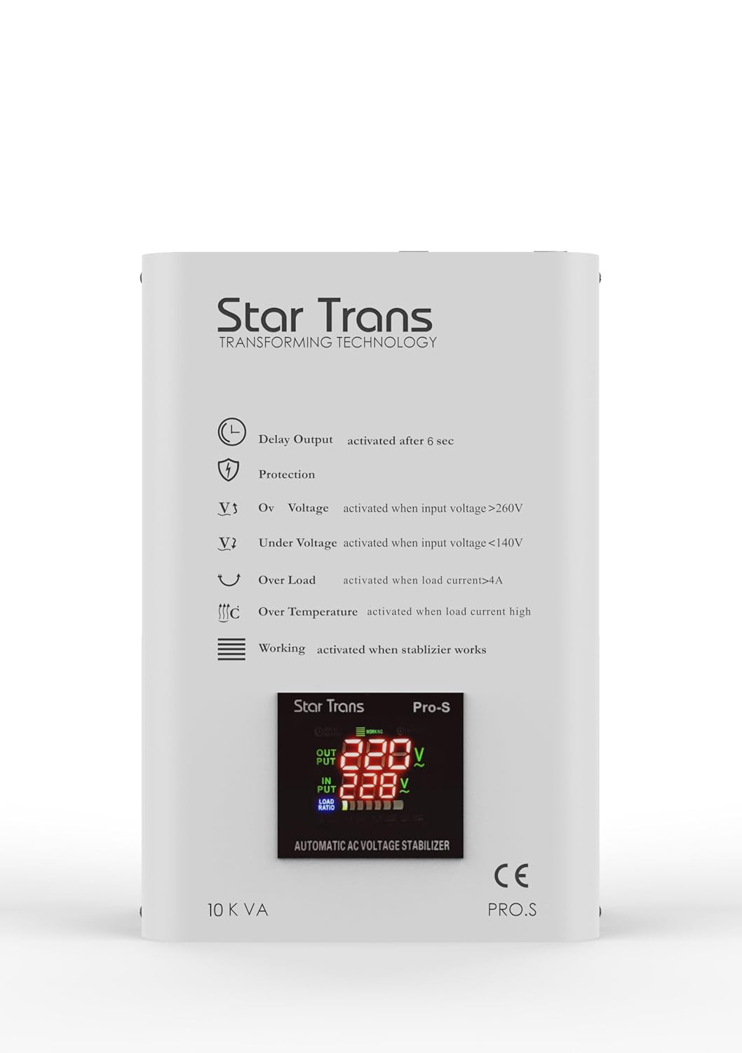 منظّم جهد ستار ترانس 10KVA PRO-S.