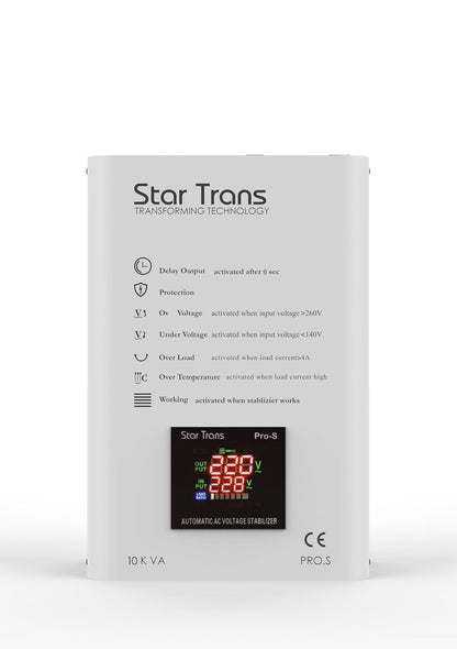 منظّم جهد ستار ترانس 10KVA PRO-S.