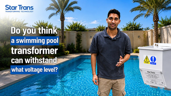 Do you think a swimming pool transformer can withstand what voltage level?