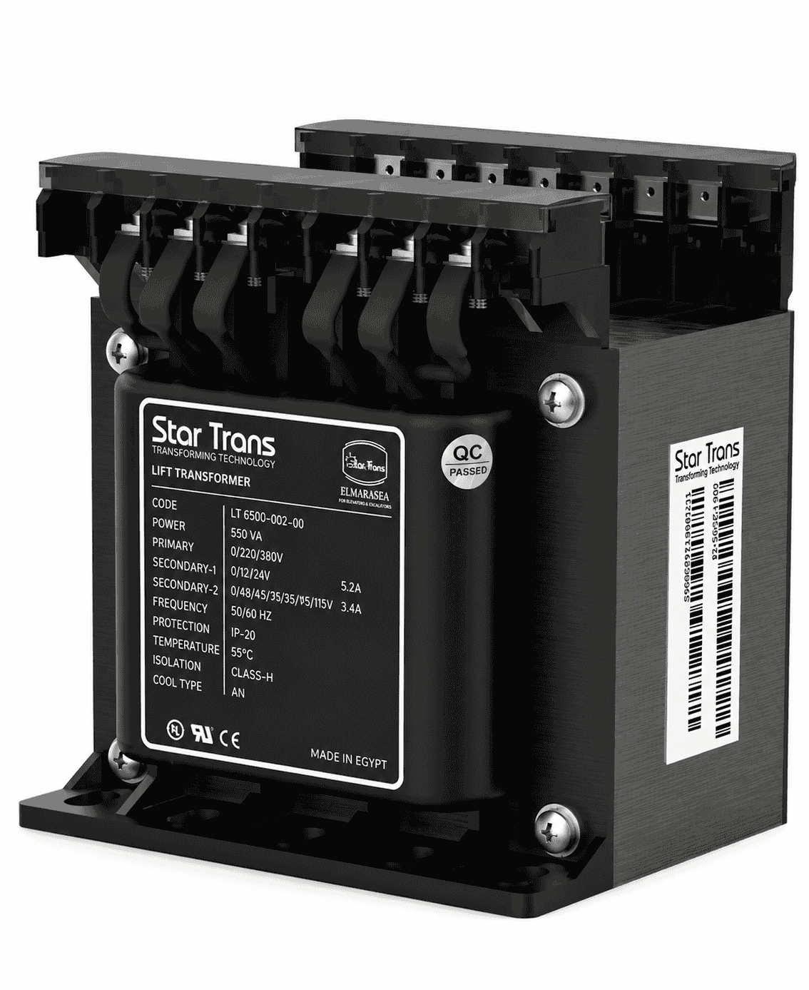 Lift Control Transformer Single Phase— 500 VA, IP20 Protection