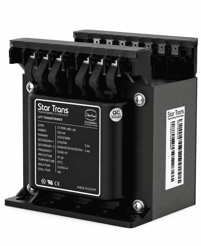 Lift Control Transformer Single Phase— 500 VA, IP20 Protection