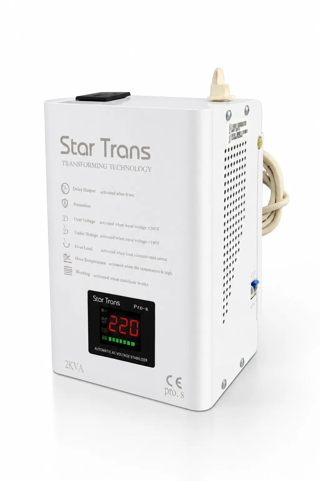 PRO-S_2KVA_Servo_Voltage_Stabilizer_Single_Phase_Smart_Digital_LCD_Display_140_276V_Input_Range_f6d8fdc4-c25c-4402-bc13-0a38b02dfafa