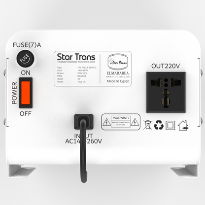 PRO-S Series Servo Voltage Stabilizer - 1 KVA - Single Phase - Smart Digital Display