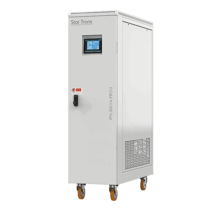 PRO-S Series Servo Voltage Stabilizer - 20 KVA - Single Phase - Smart Digital Display