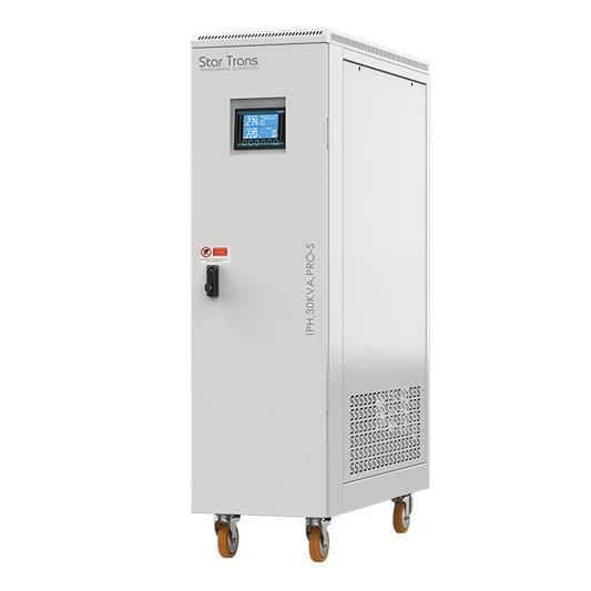 PRO-S Series Servo Voltage Stabilizer - 30 KVA - Single Phase - Smart Digital Display