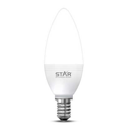 LED Bulb E14 5W , Energy Saving Light Bulb, Bright White 6500K, 500 Lumens, Standard E14 Base, Long Lifespan, Eco-Friendly Lighting ( 5 Pieces )