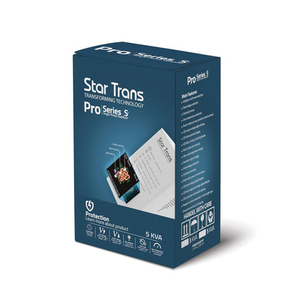 Star Trans PRO-S 5KVA Voltage Stabilizer – Wall Mount Design – Screw Terminal Connection – 50/60Hz