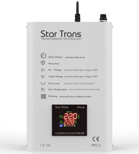Star Trans PRO.S voltage stabilisers--1KVA