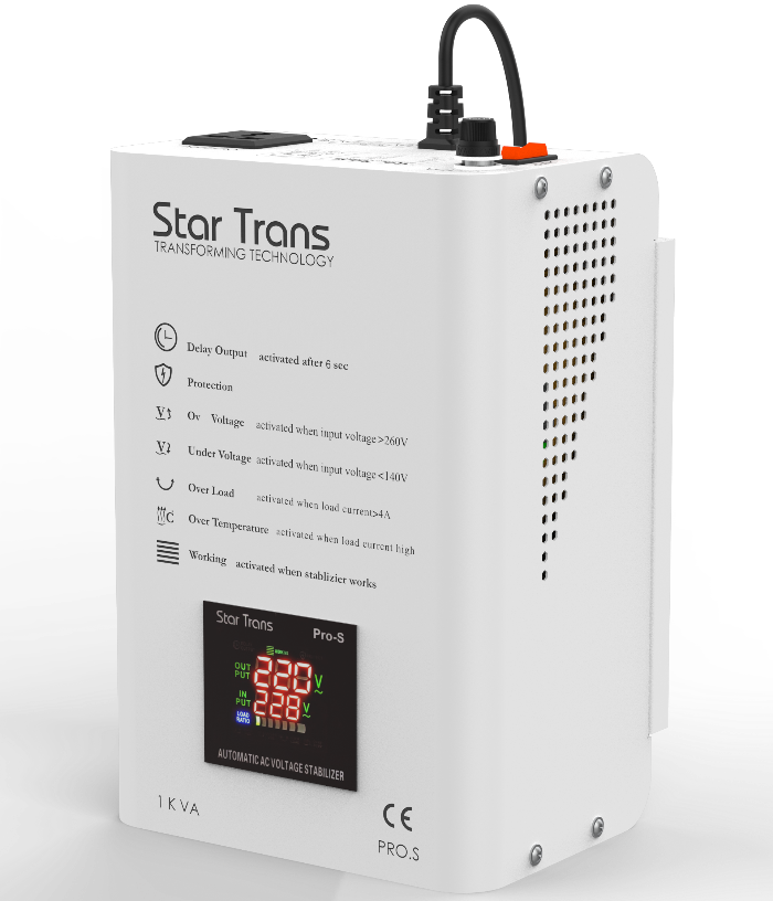 Star Trans PRO.S voltage stabilisers-1KVA