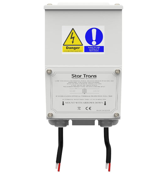 Swimming Pool Safety Transformer 350 VA - IP 67 Waterproof, Heavy Duty Power Supply